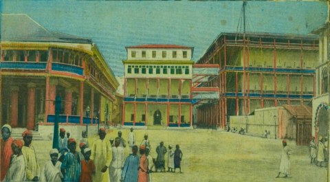 Palacio de Zanzíbar antes de la guerra