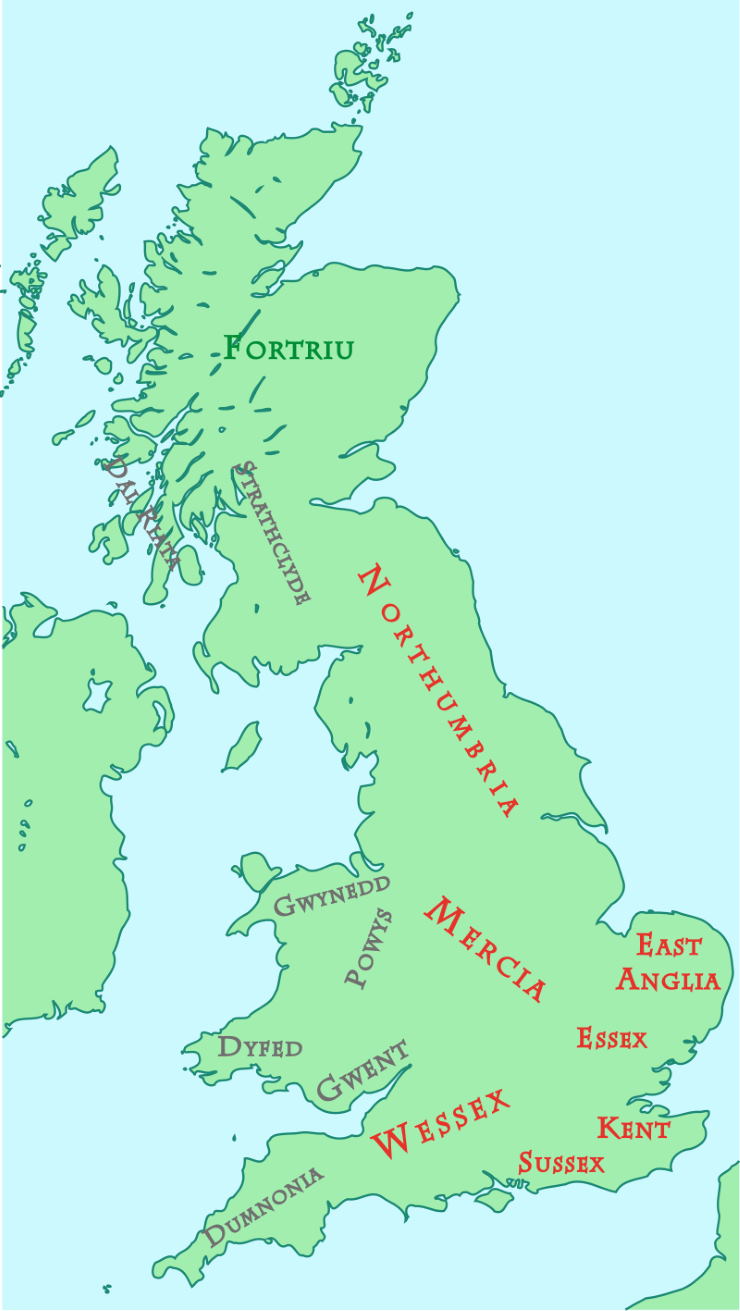 The Anglo-Saxon Kingdoms Of The Dark Ages - Historic UK