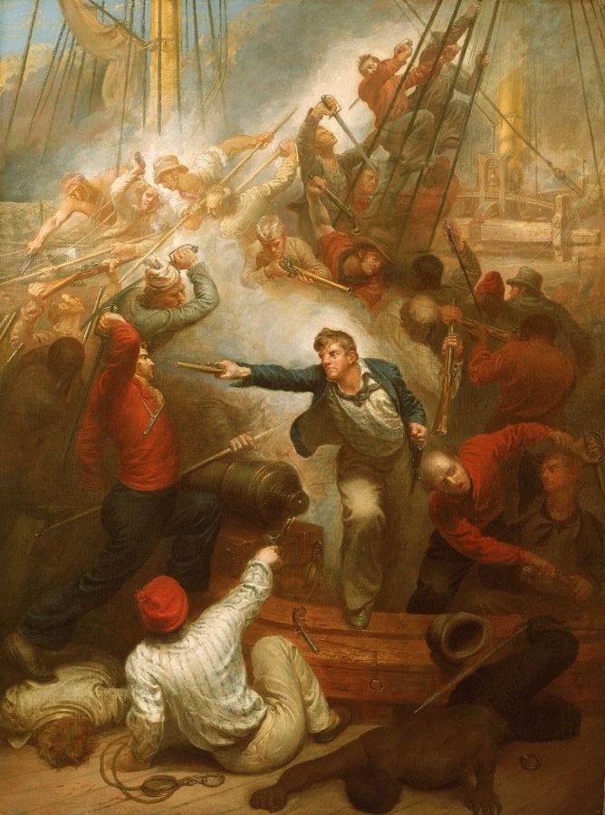 Captain William Rogers Capturing the 'Jeune Richard', 1 October 1807