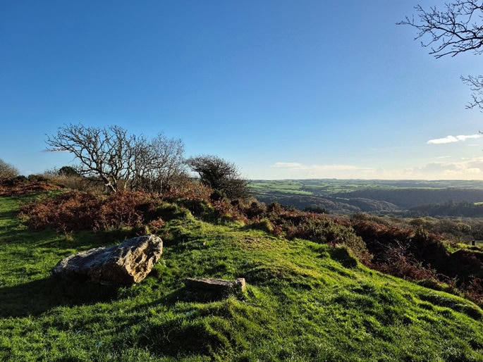 South-East view from Blackdown's fortifications. Photo by Mike Edwardson.