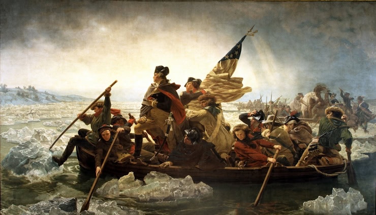 Washington Crossing the Delaware (1851). Metropolitan Museum of Art, New York City. Wikipedia Commons